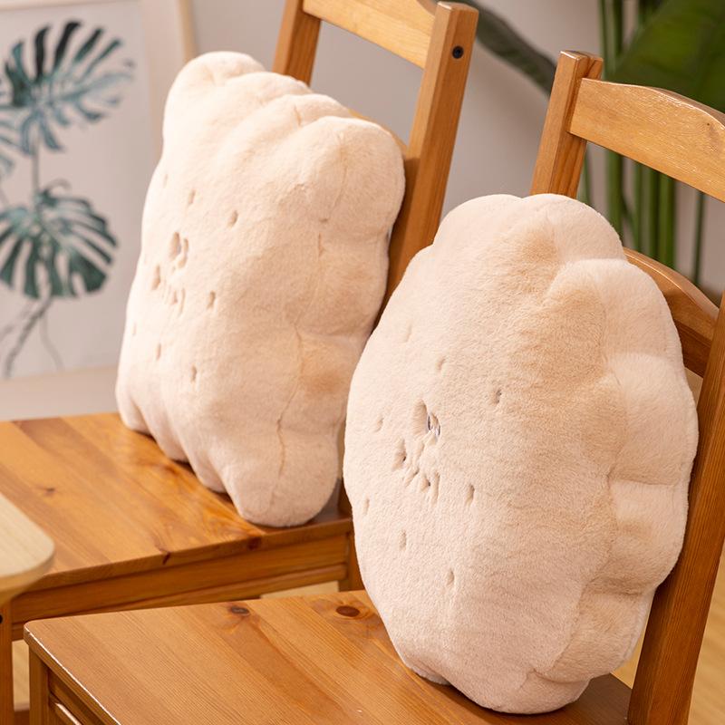 Cute Butter Biscuits Plush Pillow Sofa Cushion Home Decoration Car Cushion Office Nap Soft Pillow Plush Pillow
