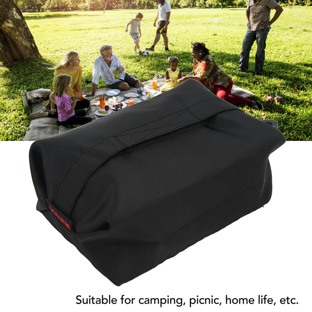 Outdoor Waterproof Vintage Napkin Storage Bag Portable Car Tissue Holder Bag for Camping Traveling