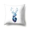 Polyester Pillowcase Automobile Decoration Home Printed Deer Pillowcase Waist Cushion Cover Car Cushion Head Cushion Cover