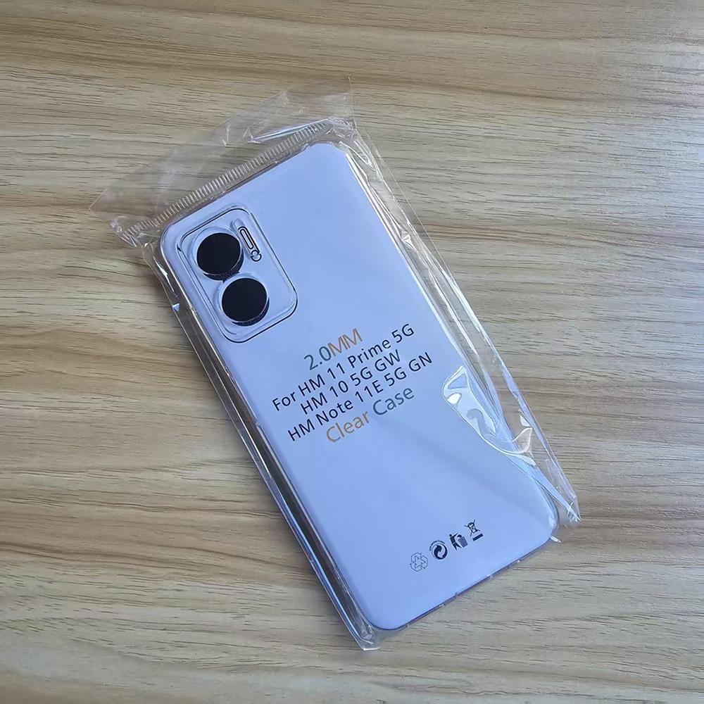 

For Xiaomi Redmi 10 5G Case 2.0 mm Thick Lens Protective Clear Cover Redmi 11 Prime Transparent Case Redmi Note 11E 5G Coque Redmi 11 Prime 5G