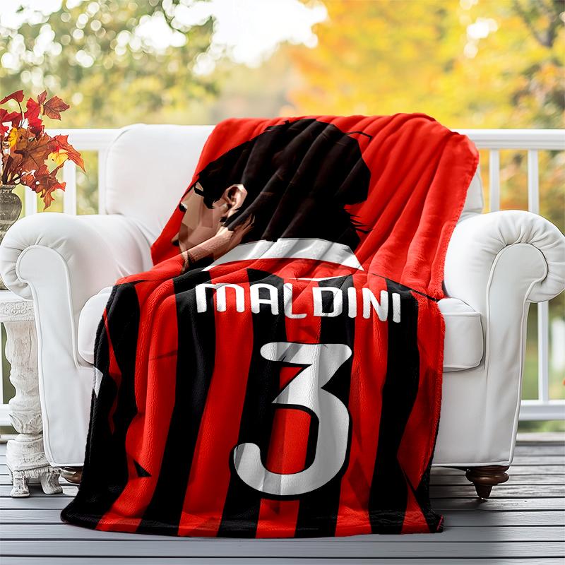 Maldini Flannel Blanket Soft All-Season Throw, Design for Camping, Car Travel, Hiking Sofa, Bed, Office Perfect Gift for Parties