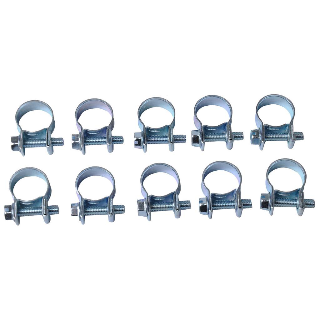 Pack of 30 Sturdy Stainlesses Steel Hose Clamps Accessory for Fuels Injection Lines 3/8Inch to 5/8Inch Diameter Pipe