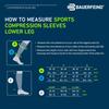 BAUERFEIND SPORTS COMPRESSION SLEEVES LOWER LEG Compression Sleeves Lower Sports Leg Sleeves for Made In Proper Compression Suppresses Muscle