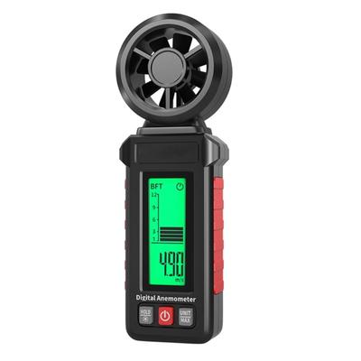 Professional Digital Wind Gauge Speed Tester Meter Anemometer With 3 Color Backlight For Accurate Wind Measurement