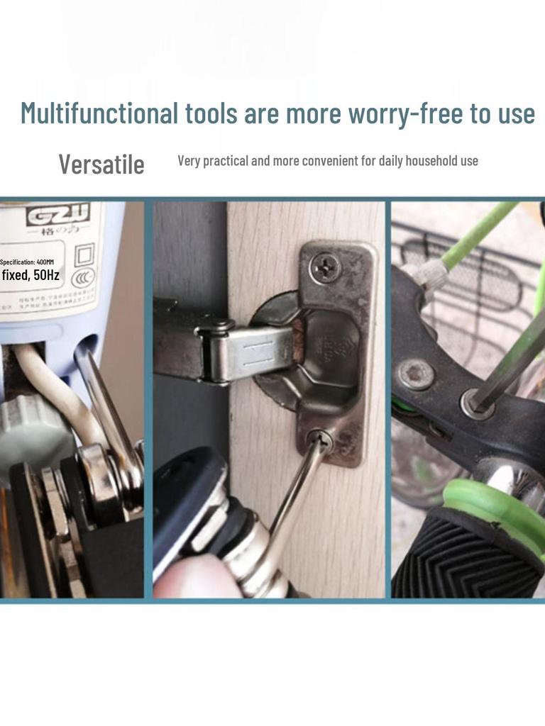 16-in-1 Foldable Bicycle Repair Tool Set for Mountain Bikes