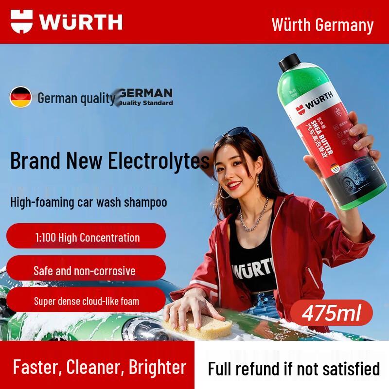 Wurth High Foam Car Wash Liquid with Wax