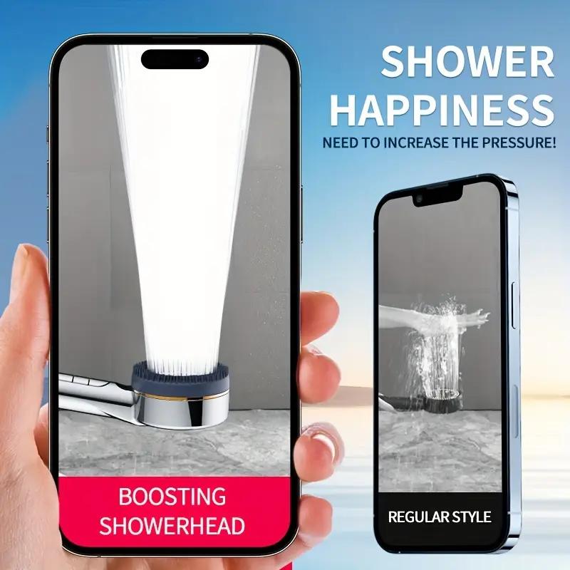 New Filter Booster Shower Head Four-speed Adjustment With Water Seal Multifunctional Home Shower Bathroom Accessories