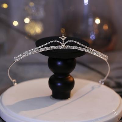 Diadème Couronne Mariée Fée Accessoires de Cheveux Couronne Femme Anniversaire Spectacle Bandeau Princesse Robe de Mariage Accessoires