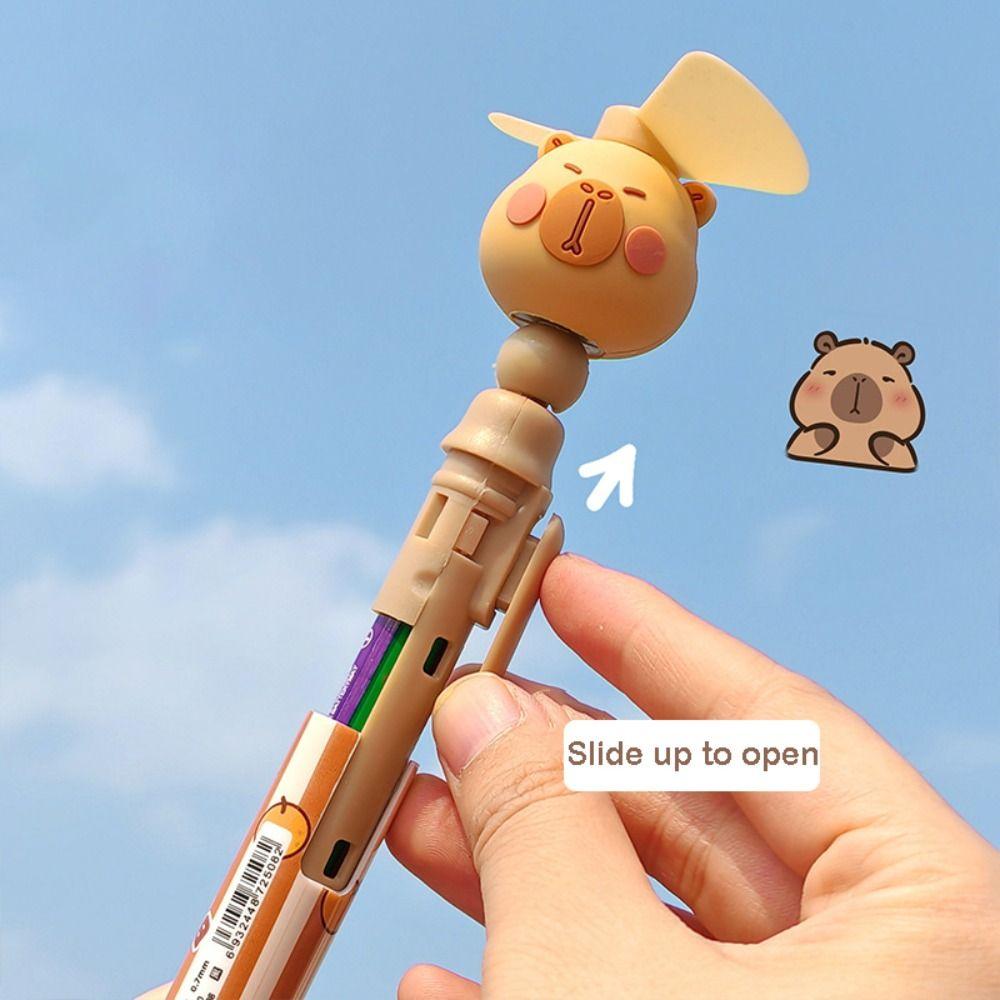 0.5mm Black Ink Fan Neutral Pen 90 ° Rotation Gel Pen New Ballpoint Pen  School Supplies