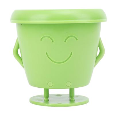 Face Plant Pots Plastic Standing Succulent Pot Cute Multifunctional Flower Pot with Drainage Hole