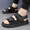 2025 New Man Sandals Hollow Out Beach Footwear Anti-collision Toe Wading Aqua Shoes Comfy Breathable Men Luxury Sandals