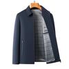 Men's Versatile High-end Lapel Collar Business Casual Zipper Jacket for Spring 2026