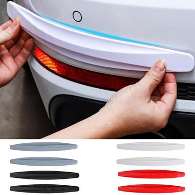 Protetor de Para-choque Metálico para Carro 2 Peças Patch Universal para Borda de Automóvel Tiras Macias de Borracha Anti-colisão para Para-choque, Protetor de Para-choque