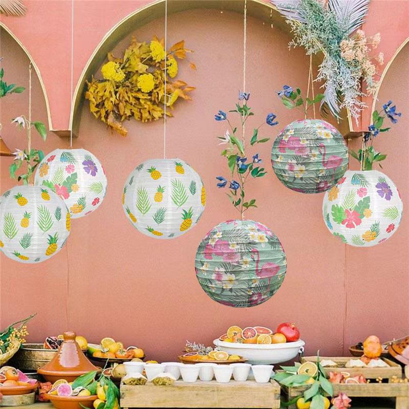 Pineapple Flamingo Flower DIY Paper Lantern Party Decor