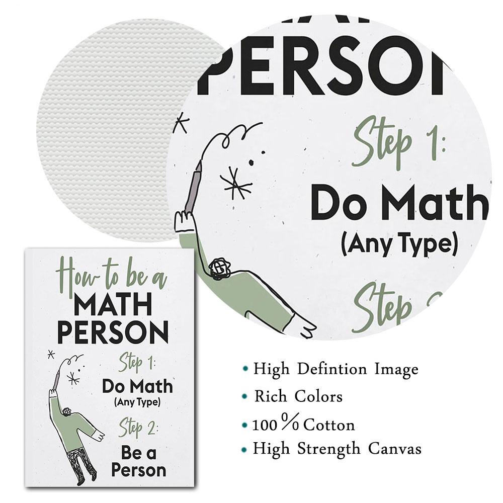 Math Poster Art Print Maths Educational Posters Print Fun Mathematics Wall Art Canvas Painting Classroom Decor Teachers Gift
