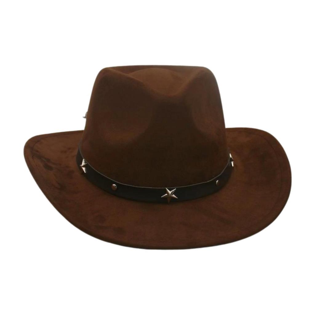 French Premium Top Hat Suede Four Seasons Sunscreen Sun Hat Western Cowboy Hat