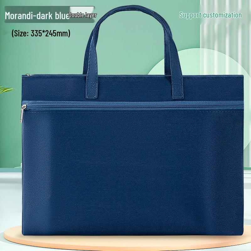 Morandi Oxford Student Tutoring Document Bag - Waterproof File Storage with Custom Logo Option