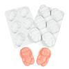DIY Project 6-Cavity Easter Bunny Mold Rabbit Shape Reusable Mousse Cake Mold Non-Stick Flexible Chocolate Mold Soap Making