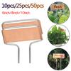 10pcs Metal Plant Label Stakes 6/8/10inch Copper Plant Tags Inserts Sign Weatherproof Marking Gardening Flowers Herbs Marker