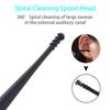 Ear Picking Spiral Ear Cleaner Double-ended Ear Wax Clean Tool Soft Silicone Earpick  Ear Curette