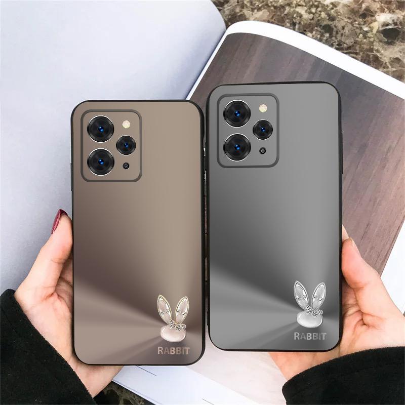 A Cute Light Blue Rabbit For Redmi Note 9 9S 10 11 12 12S 13 Pro+ Plus 5G India 14 Pro Global 14S 13C 14C TPU Soft Phone Case