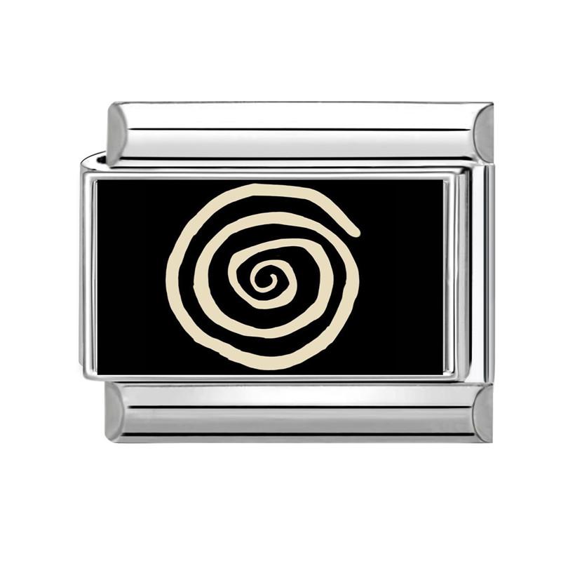Neue Black Series NO.8 Ballaugen Blume Katze Italienische Glieder Anhänger Passend für 9mm Edelstahl Geschenk Modulares Armband Schmuckherstellung