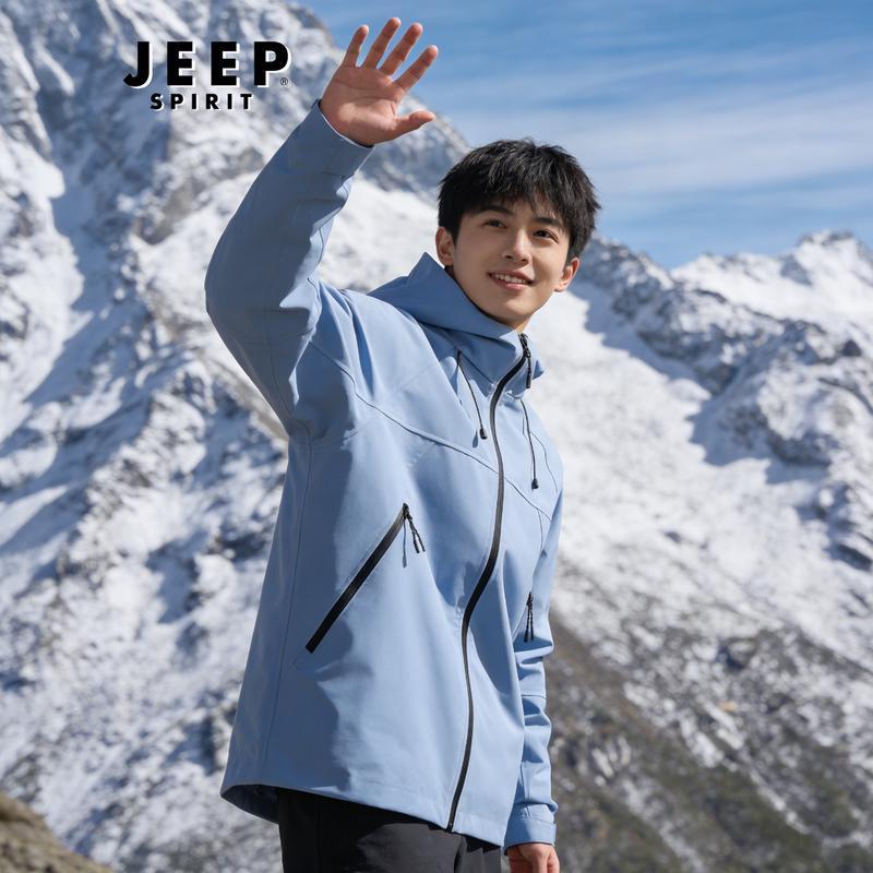

JEEP SPIRIT Unisex Outdoor Windbreaker Jacket XL