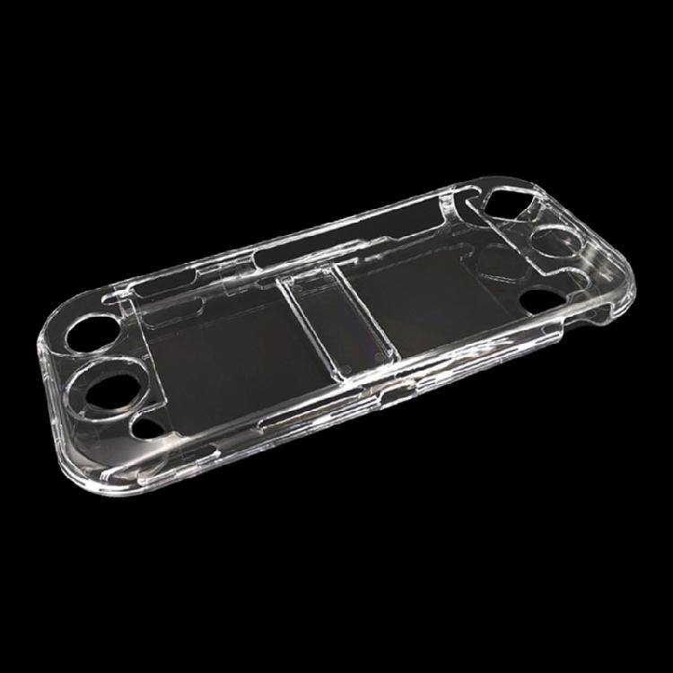 Clear PC Case Shockproof Protective Cover Transparent Protector with Convenient Build In Stand for Switch Lite