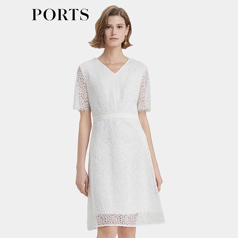 

PORTS Elegant French Style V-Neck Midi Dress XS
