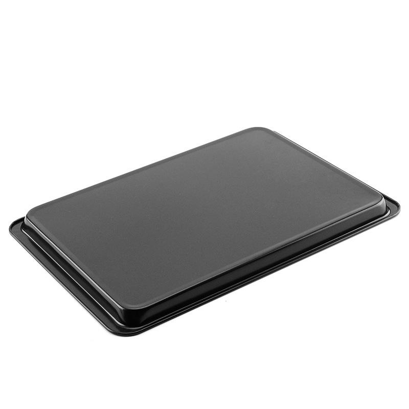 T02C!2Pcs Rectangular Non-Stick Bread Cake Baking Tray Baking Tray Oven Rectangular Black Baking Tray Diy Baking For Kitchen чёрный