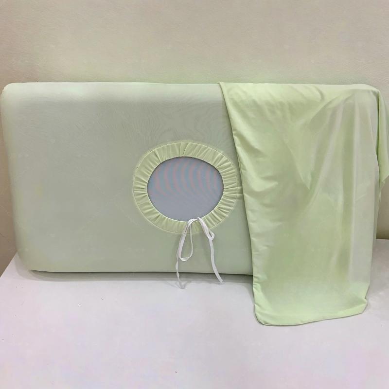 Ice Silk Cooling Pillow Cover Soft Fade-Resistant Elastic Edge Pillowcase Machine Washable for Dorm Bedding