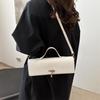 Exquisite 2025 Solid Color Casual Buckle Large Capacity Stylish Crossbody Baguette Women's Bag