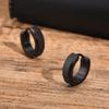 Stainless Steel Jewelry Anti Allergy Hoop Earrings Women Man Simple For Dad  Mom Boyfriend Girlfriend Valentine's Day Gift