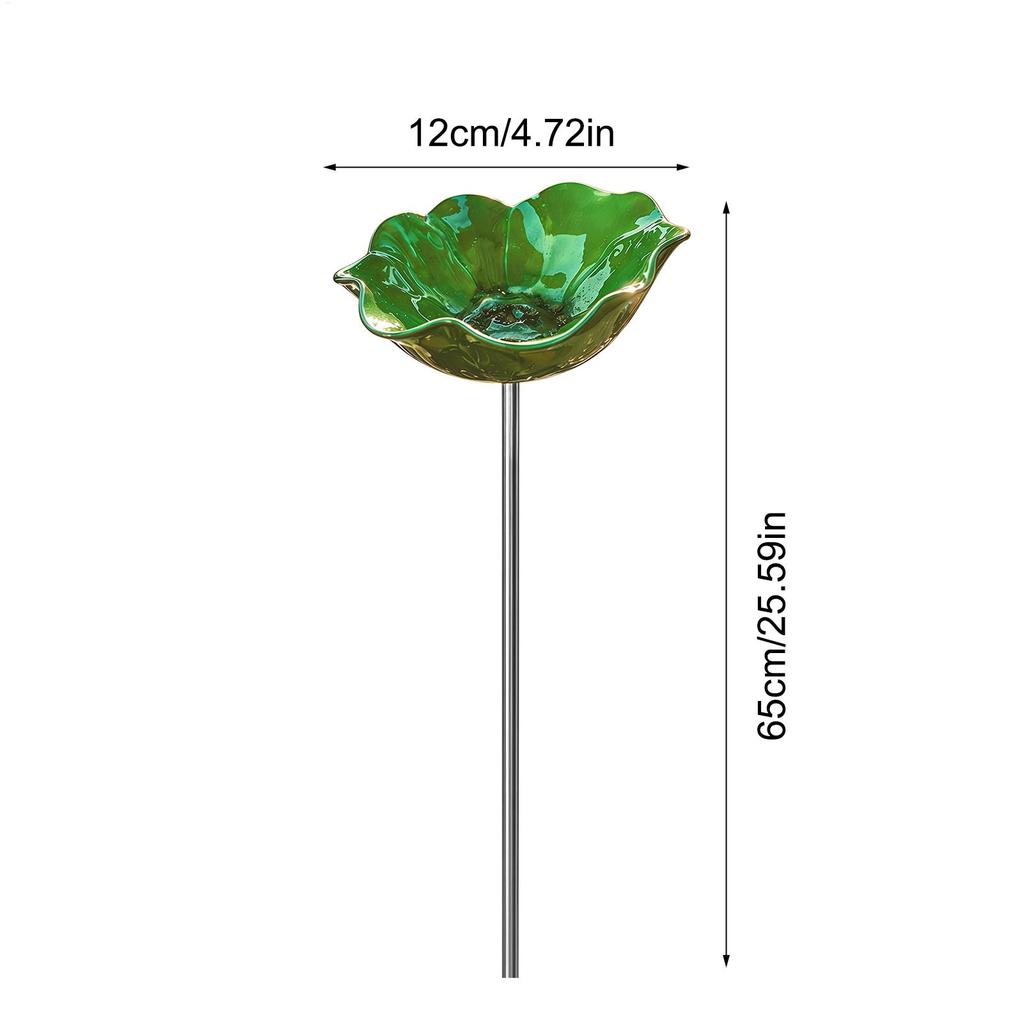 Standing Bee Feeder Weather-Resistant Outdoor Feeding Cup Colorful Flower Bee Bath For Drinking Birds Hummingbird Outdoor Yard