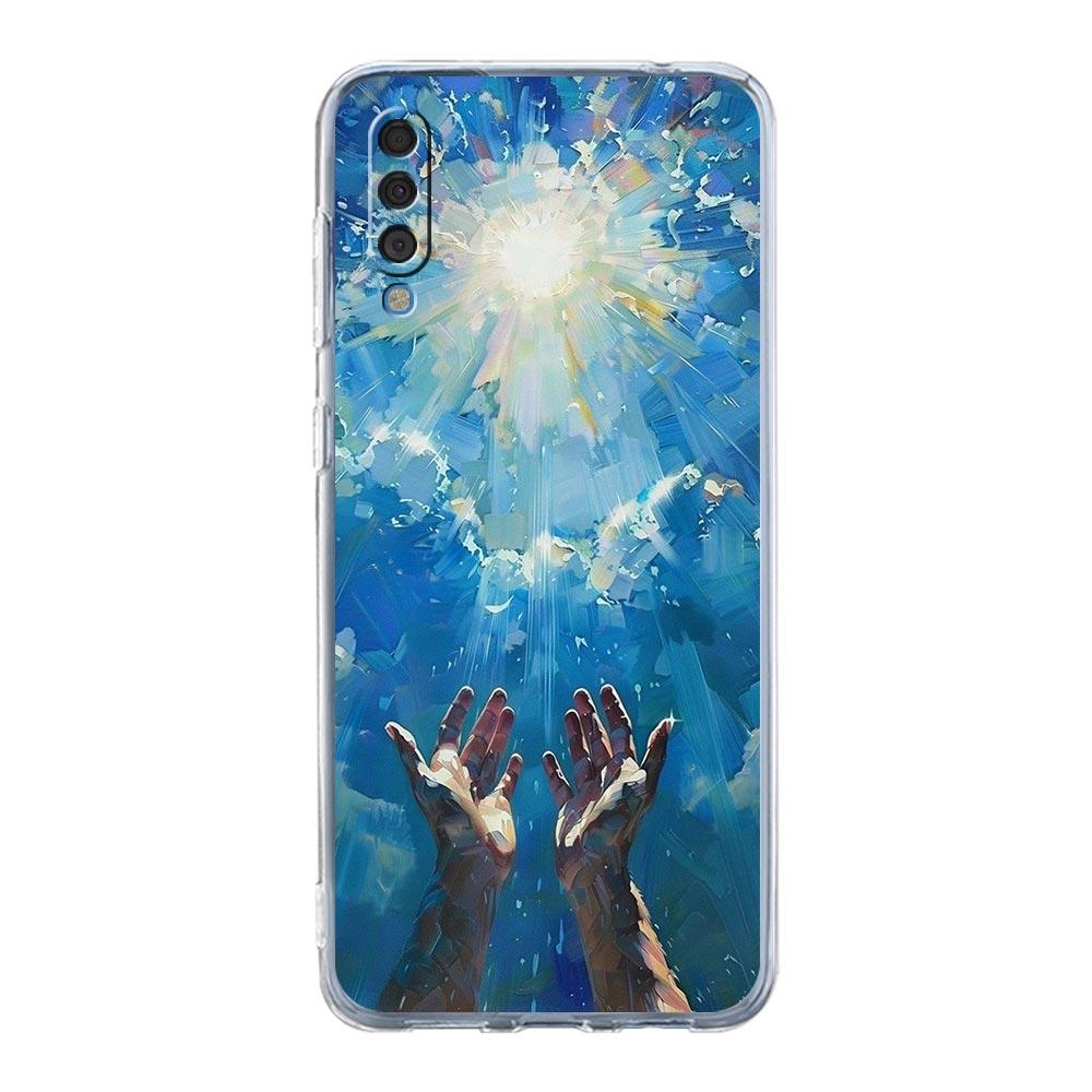 Case For Samsung A16 A14 A12 A22 A32 5G A34 A42 A52 A54 A50 A70 A20E A10S A20S A04S A06 Cover Verse of The Christian Bible Jesus