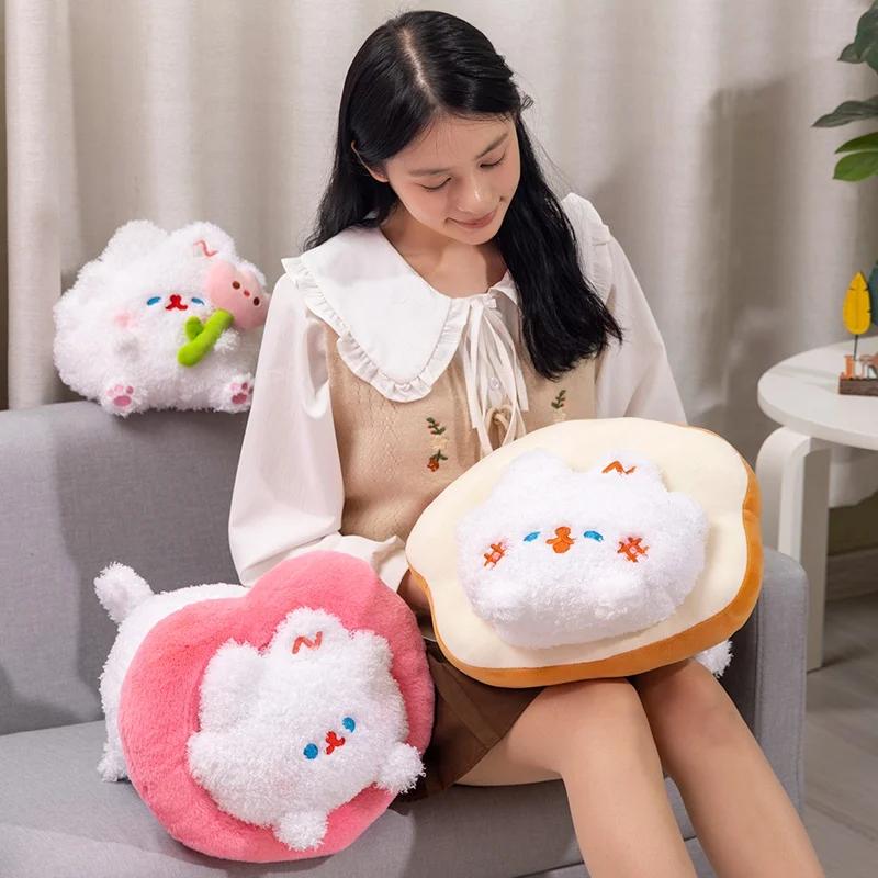 Fish Cat Plush Soft Plush Stuffed Animal Bread Tulip Cat & Love Plushies Doll Cute Peluche Kids Birthday Gift Home Decro