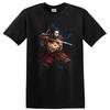 Samurai Warrior T Shirt Traditional Japanese Art Tee Colorful Design