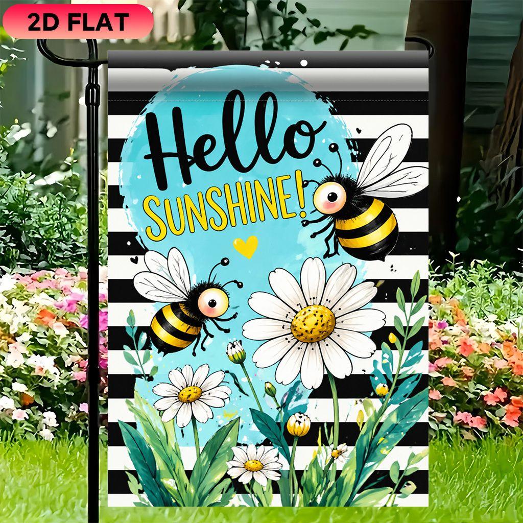 Vintage Bee Tin Sign Creative Garage Wall Decor Home Art