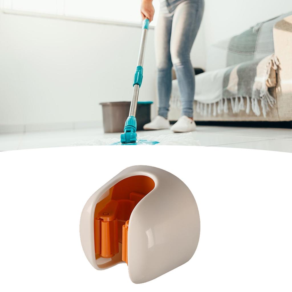 Mop Holder Wall Mount No Drilling Secure Fixation Anti Falling Mop Broom Hanger for Bathroom
