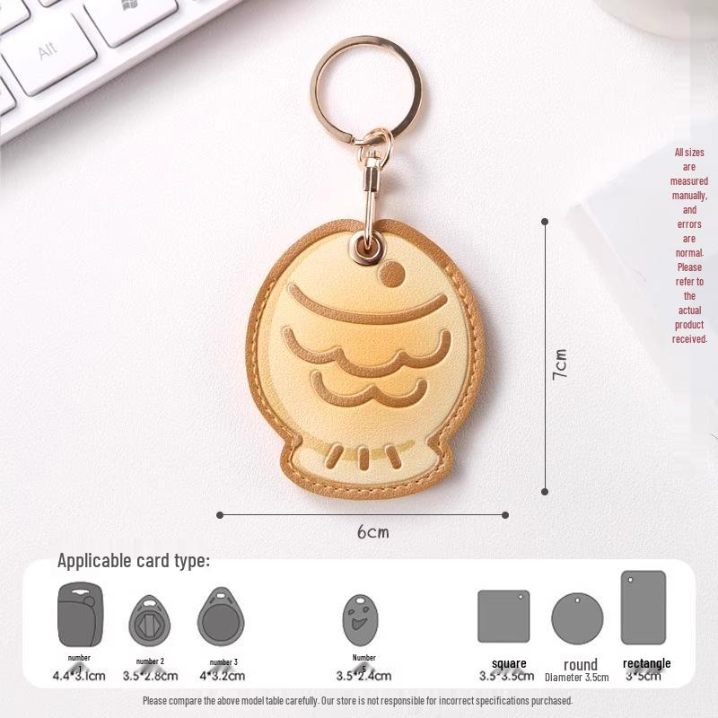 Newcomer 1.38 Exclusive: Cartoon Fried Egg Toast Card Holder, Mini Teardrop & Round Shape