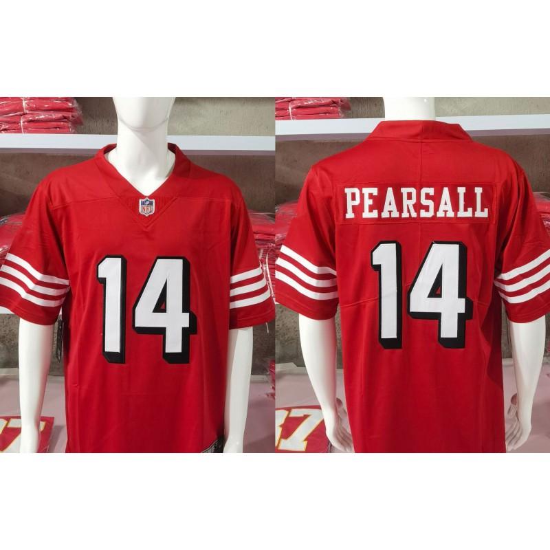 Camiseta de Manga Corta para Hombre de la NFL San Francisco 49ers Bordada Ropa del Equipo Ropa para Aficionados Equipación Deportiva