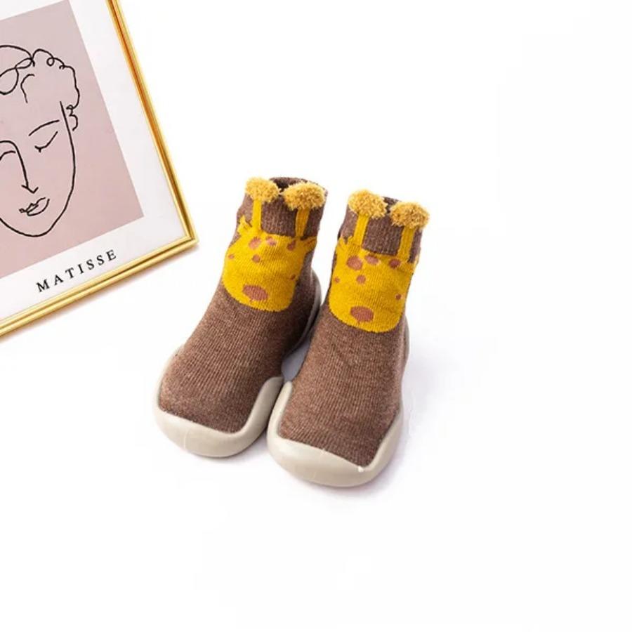 Șosete pentru bebeluși Pantofi cu talpă moale Primăvară și toamnă Desen animat Multicolor Confortabil Pantofi de casă Pantofi de mers pentru bebeluși de interior și exterior