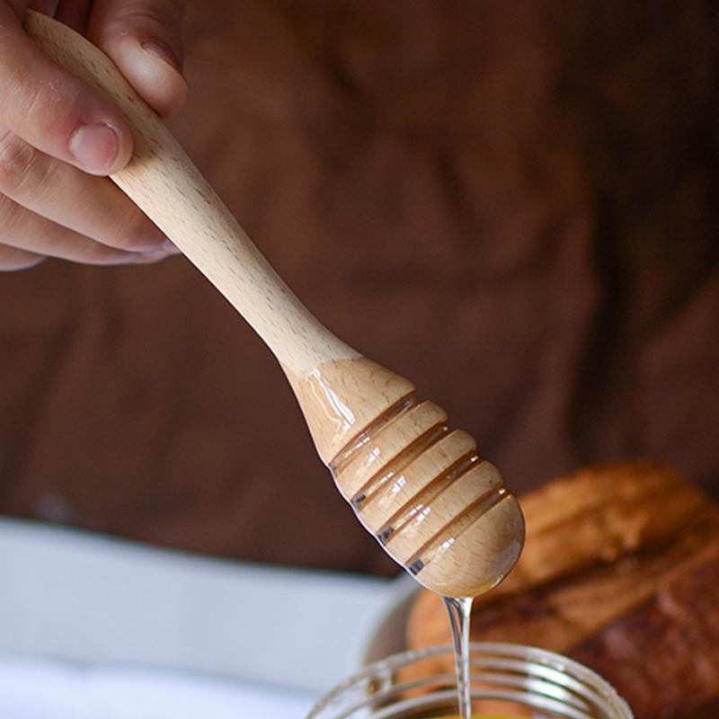 2 Buc. Lingură de Miere Lingură de Miere din Lemn Dipper pentru Miere Server pentru Sirop de Miere Băț Lung pentru Miere Amestecător Accesorii de Bucătărie