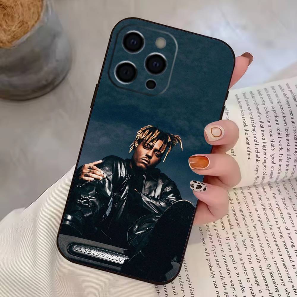 999 Juice W-WRLD Phone Case For iPhone 17,16,15,14,13,12,11 Plus,Pro Max,XS,Soft Silicone Black Cover