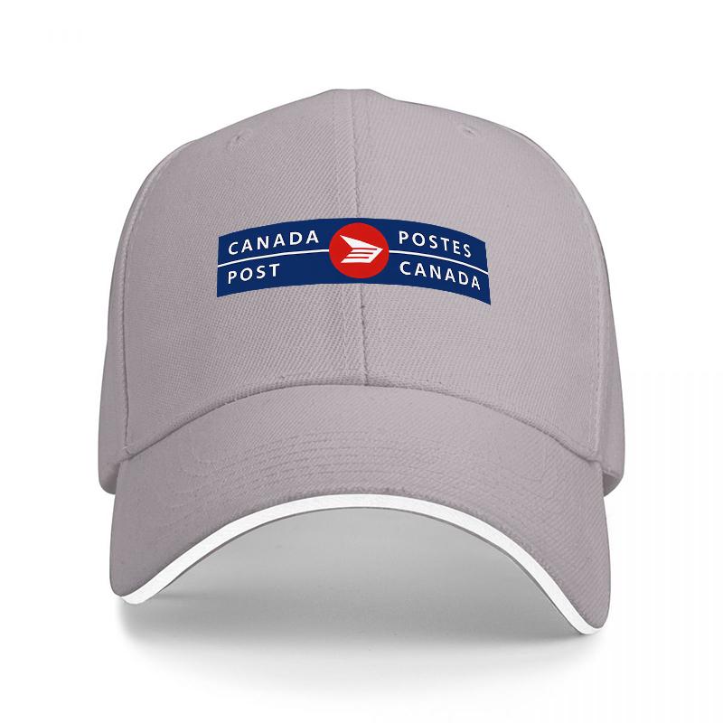 Cappellino da Baseball con Logo Canada Post Nero Regolabile con Design Emblema Ufficiale per Unisex e Donne Stile Classico Abbigliamento da Esterno