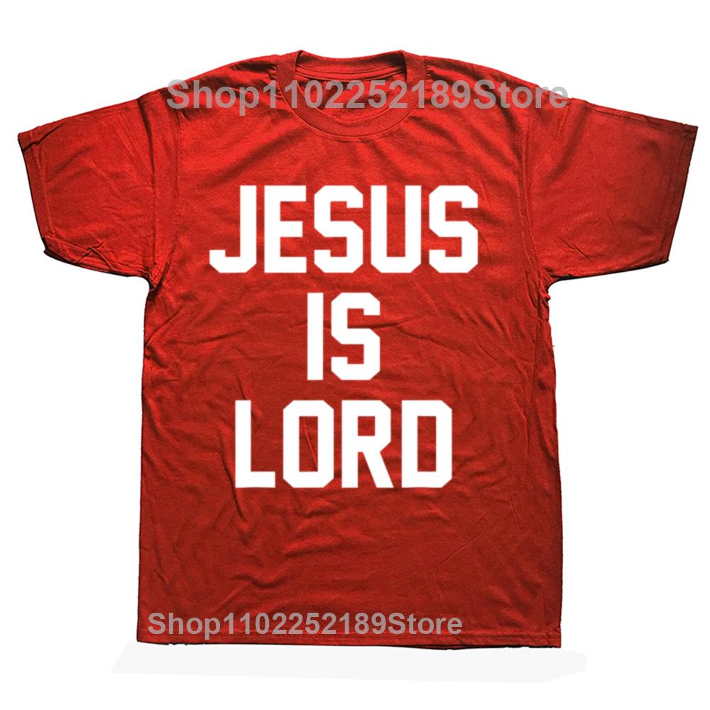 

Funny Jesus Is Lord Christian Faith Trust in God Christ Tshirt Men Womens Casual Oversized Tshirts Mens 100 Cotton T Shirt S