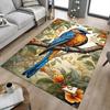 1 Stück Vogelblumen Rutschfeste Bodenteppich Kompatibel für Büro&Wohnzimmer&Schlafzimmer&Esszimmer - Flachgewebe Maschine-O402