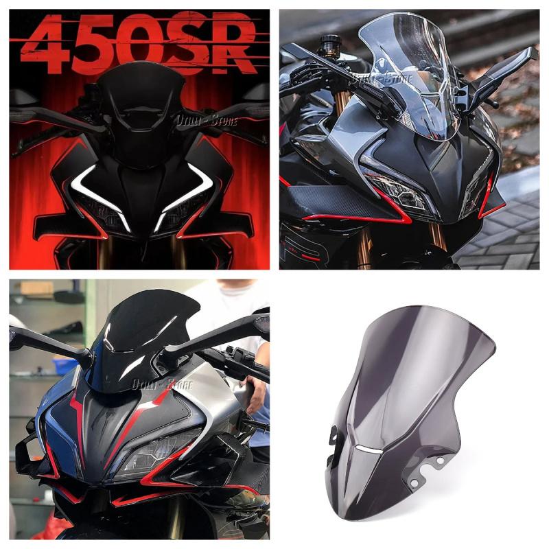 Motorcycle Windshield Windscreen For CFMOTO 450SR 450 SR 450sr Odometer Visor Front Wind Shield Screen Deflectors
