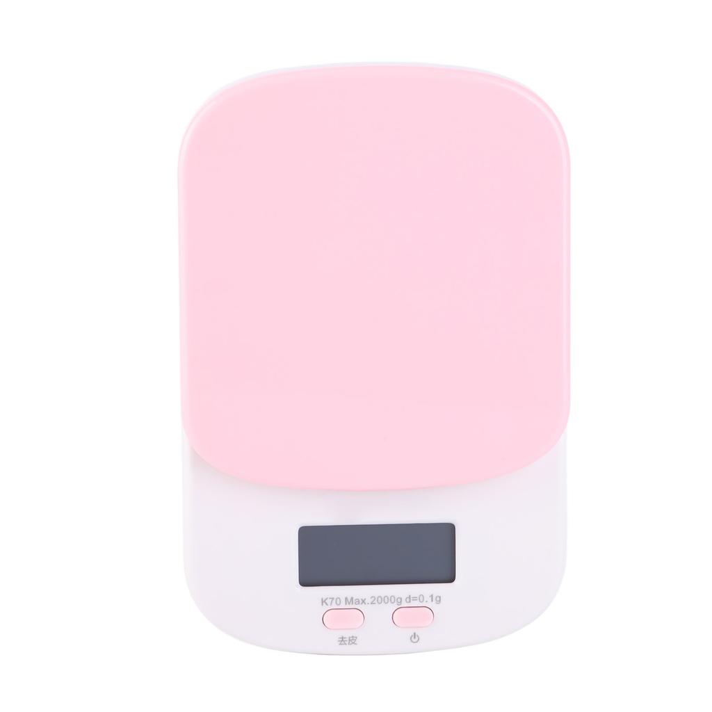 DIY Kitchen Electronic Scale 0.1g HighAccuracy Portable Mini Scale for Kitchen Home(Pink )