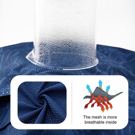 Pánská bunda S kapucí Stojáček Límec Dlouhý rukáv Potisk Bunda Kabát s kapsami Zapínání na zip Větruodolné Voděodolné svrchní oblečení